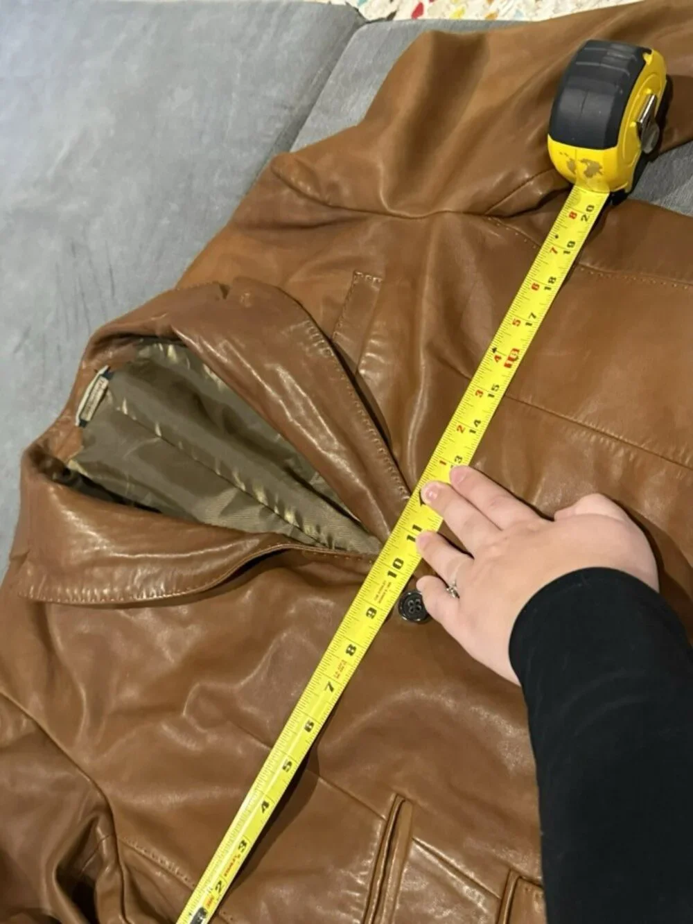 Banana Republic Men's Brown 100% Leather 2 Button Sport Coat Jacket SZ 42 Large